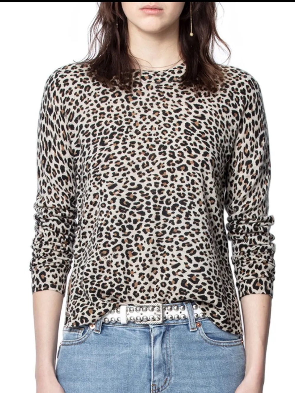 ZADIG&VOLTAIRE 
Lirius Cashmere Leopard-Print Sweater - Picture 12 of 13